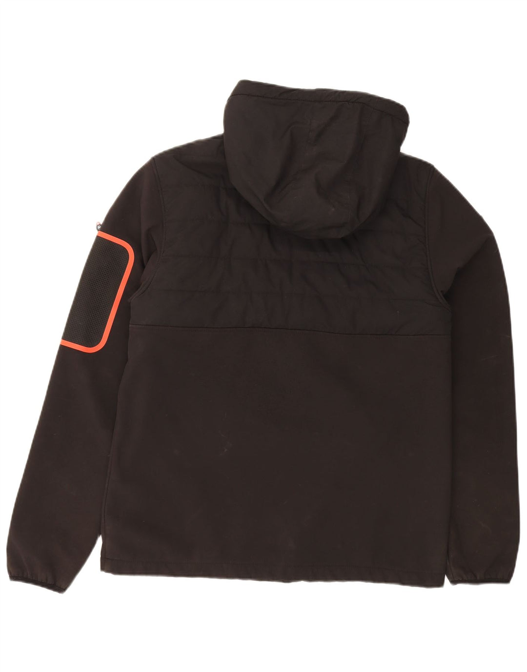 NAUTICA Herren-Kapuzenpullover mit Reißverschluss, Mittelschwarzes Polyester