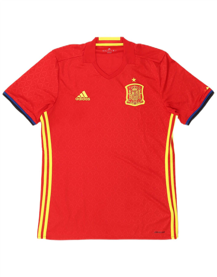 Adidas Herren Climacool T-Shirt Top Mittelrotes Polyester