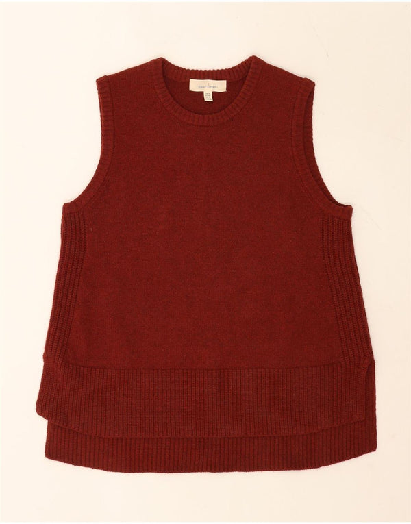Seasalt Cornwall Ärmelloses Tanktop für Damen, UK 14, Größe L, Burgunderrot