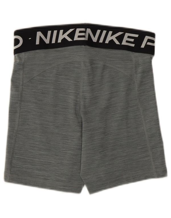NIKE Damen Dri Fit Graphic Sport Shorts UK 10 Small Grau Polyester
