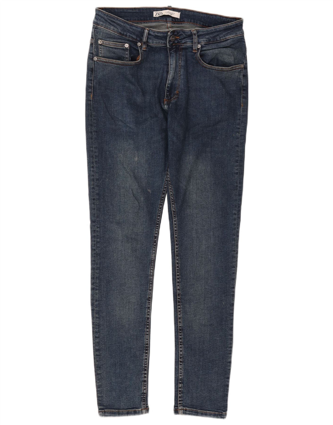Zara Herren Skinny Jeans EU 42 Large W32 L30 Blau