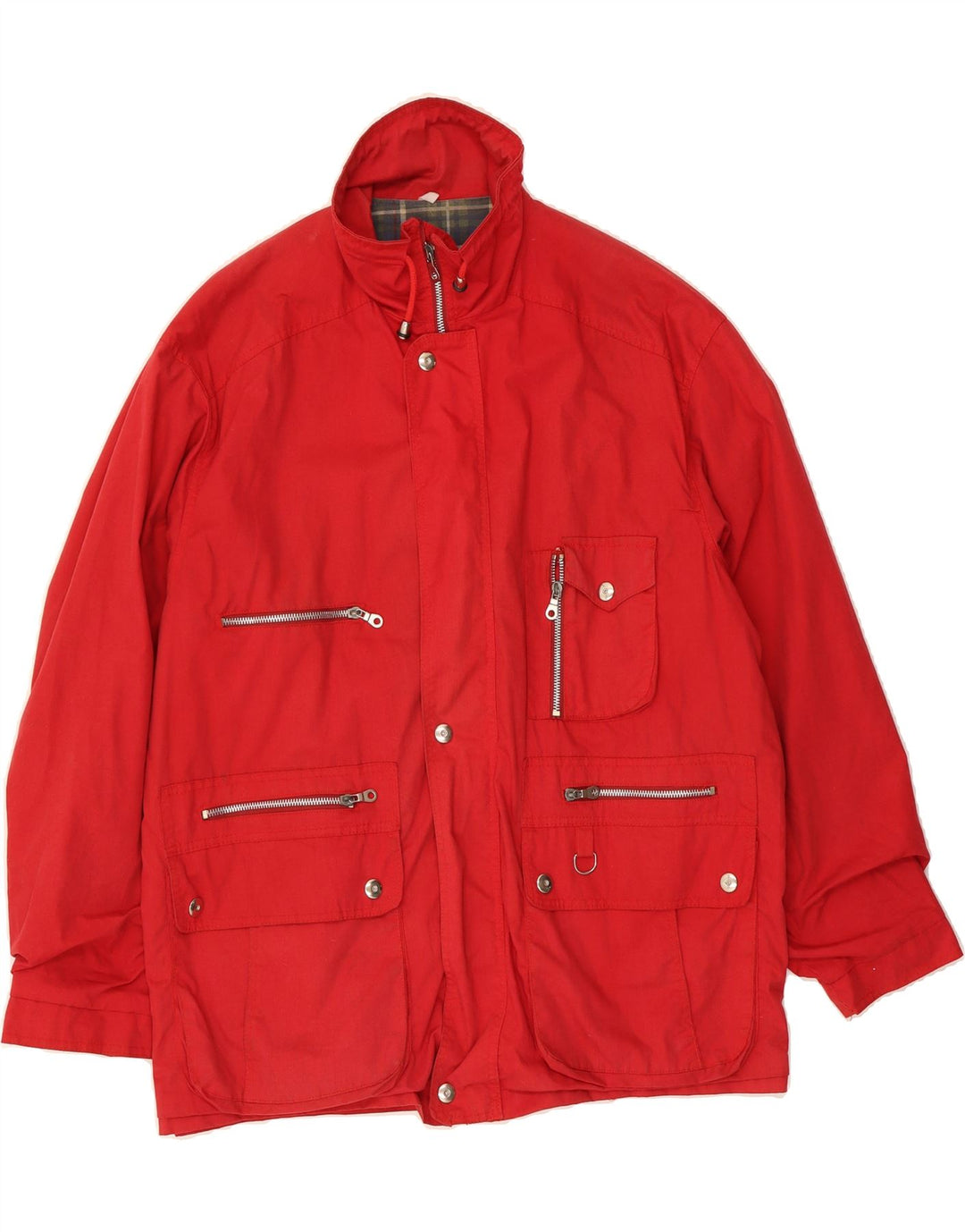 VINTAGE Mens Windbreaker Jacket UK 42 XL Red Vintage Vintage and Second-Hand Vintage from Messina Hembry 
