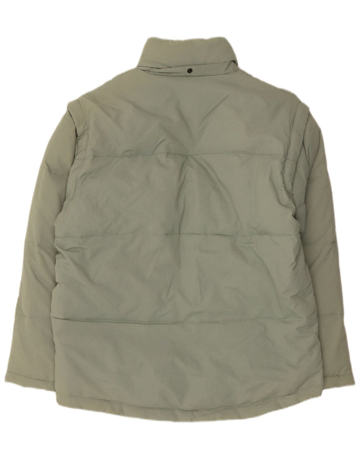 Fila Herren Wattierte Jacke UK 36 Small Grün Polyamid