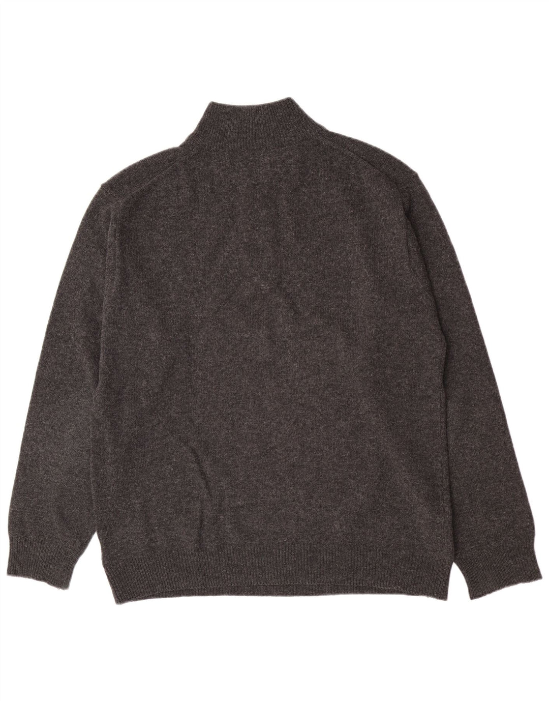 Asics Herren-Pullover mit Reißverschluss, XL, graue Lammwolle