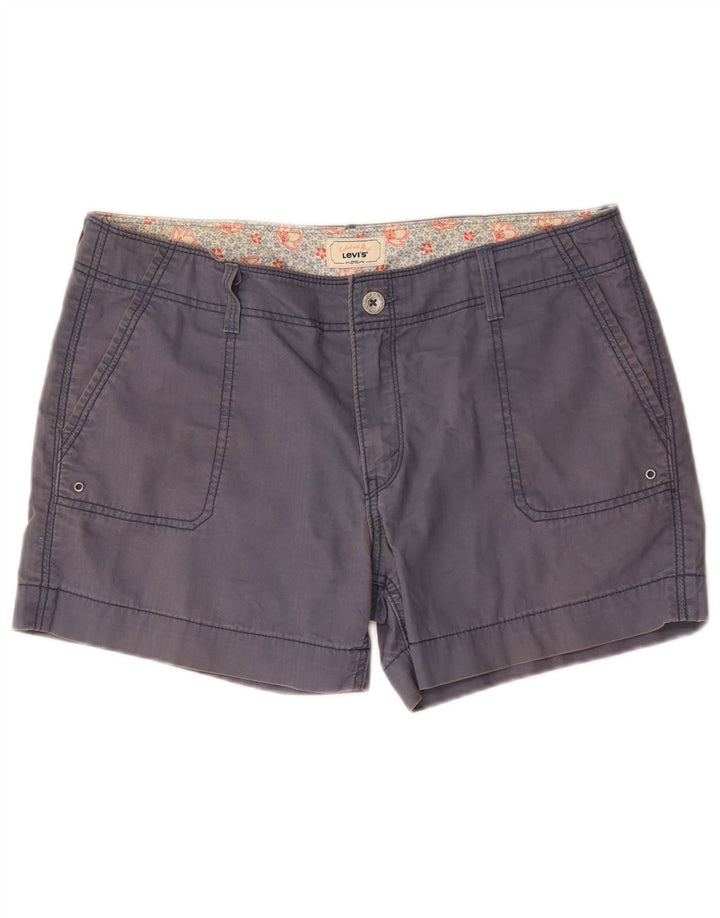 Levi's Damen Cargoshorts US 12 Large W36 Blaue Baumwolle