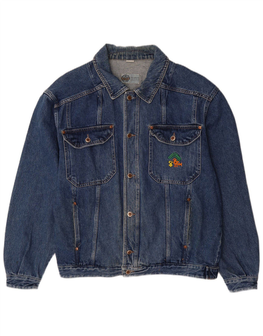 Mash Herren Jeansjacke UK 42 XL Blaue Baumwolle