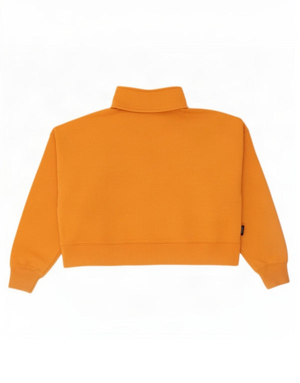 Puma Damen-Sweatshirt mit übergroßem Crop-Polo-Ausschnitt, Gr. 10, Größe S, Gelb