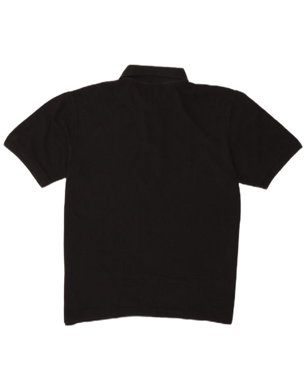 Kappa Herren-Poloshirt, groß, schwarze Baumwolle