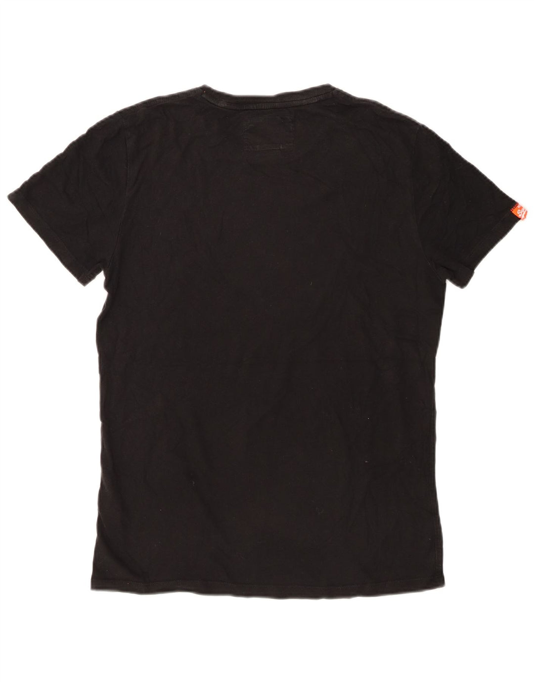 Superdry Herren T-Shirt Top Small aus schwarzer Baumwolle