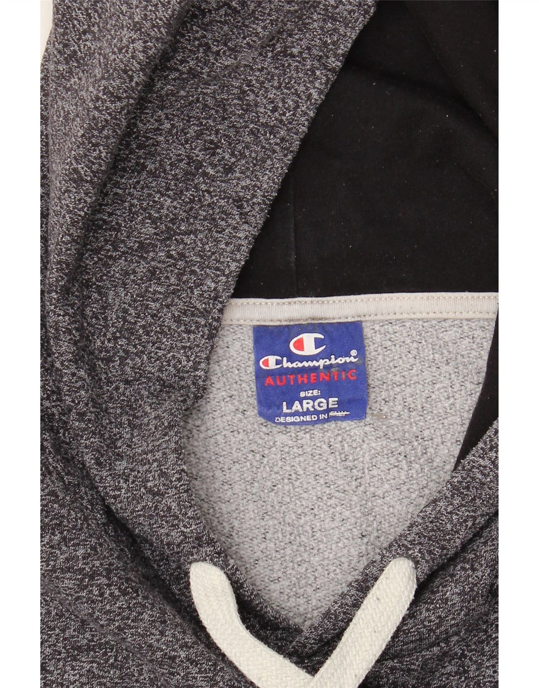 CHAMPION Mens Hoodie Jumper Large Grey Polyester Vintage Champion and Second-Hand Champion from Messina Hembry 