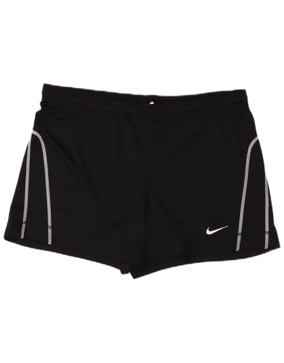 NIKE Damen Dri Fit Sport Shorts UK 16/18 Large Schwarz Polyester