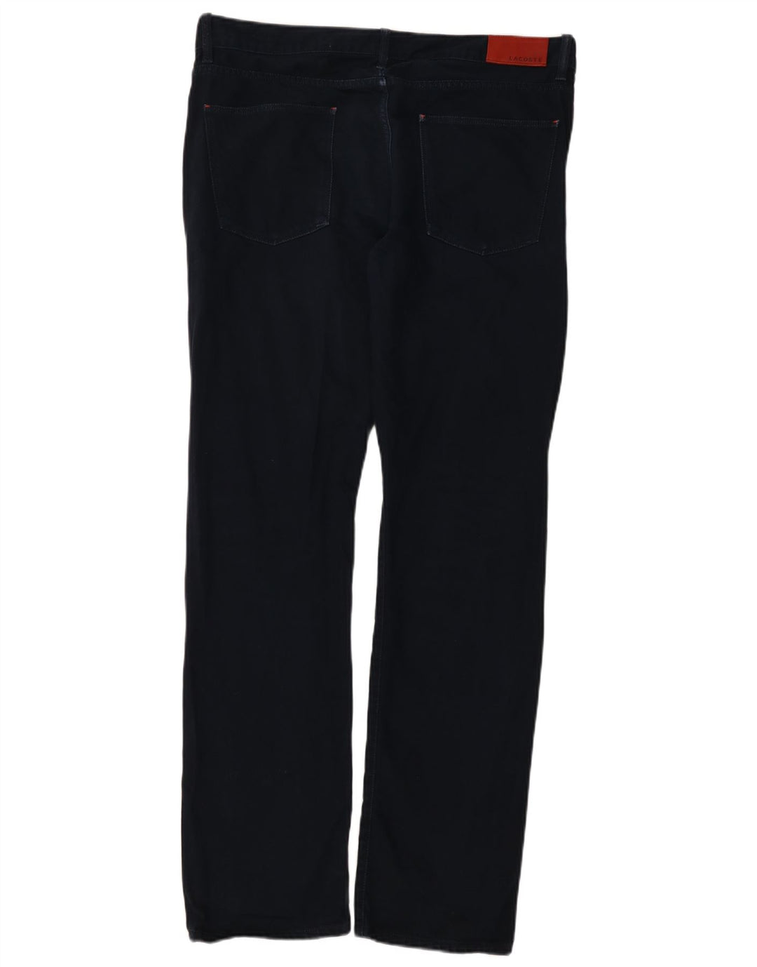 Lacoste Herren Straight Jeans W36 L34 Marineblaue Baumwolle