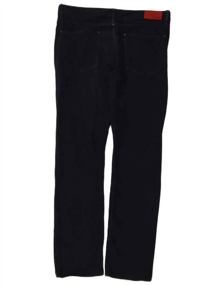 Lacoste Herren Straight Jeans W36 L34 Marineblaue Baumwolle