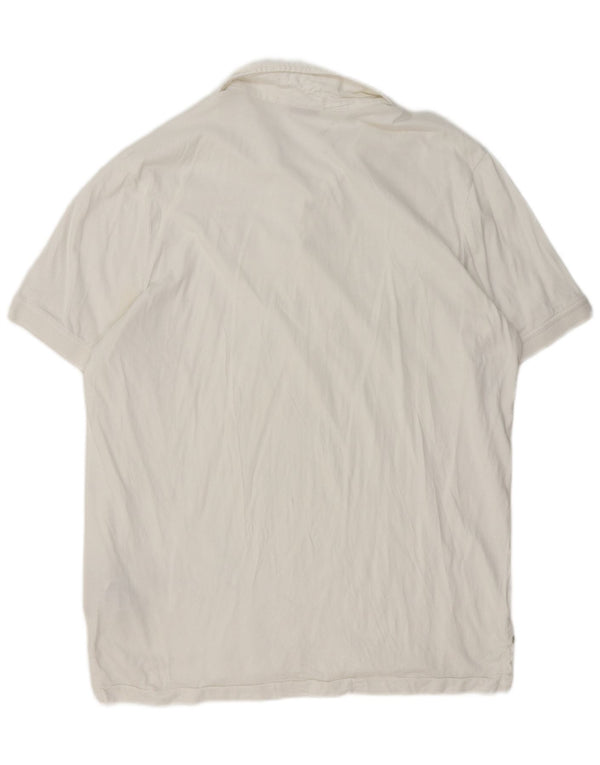 Napapijri Herren Geographic Poloshirt 2XL Weiße Baumwolle
