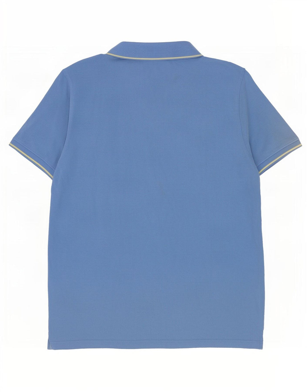 Crew Clothing Herren-Poloshirt aus mittelblauer, gestreifter Baumwolle