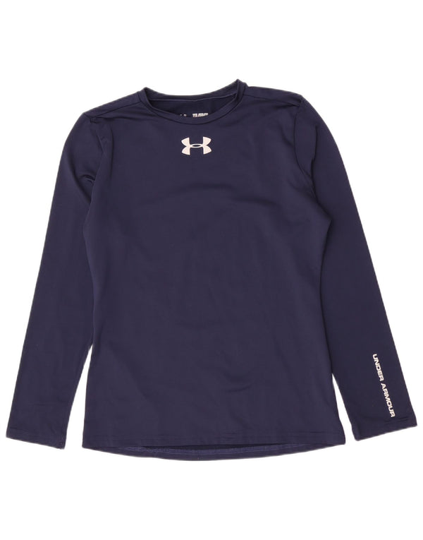 Under Armour Mädchen Graphic Top Langarm 13–14 Jahre XL Marineblau Sport