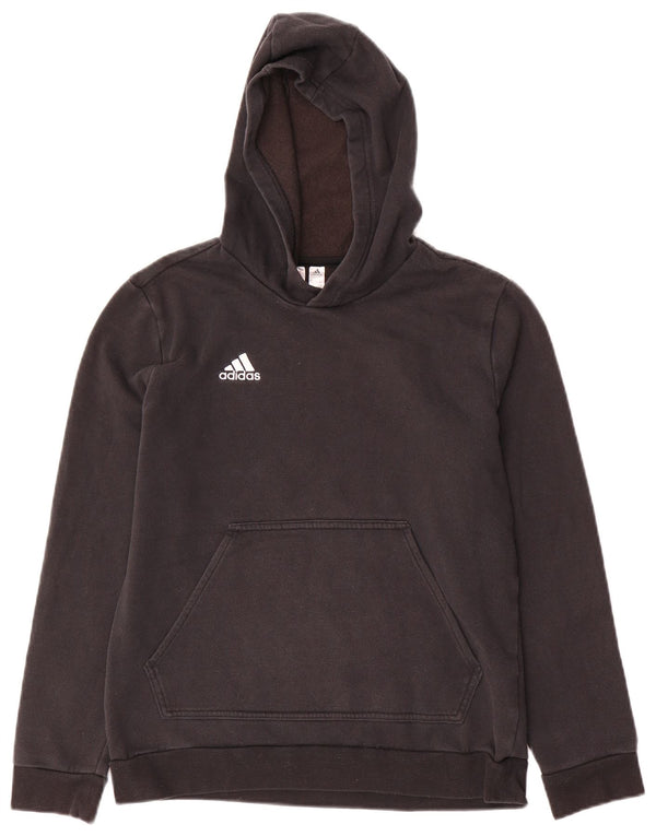 ADIDAS Kapuzenpullover für Jungen, 13–14 Jahre, schwarze Baumwolle