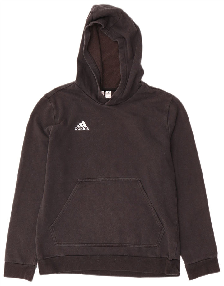 ADIDAS Kapuzenpullover für Jungen, 13–14 Jahre, schwarze Baumwolle