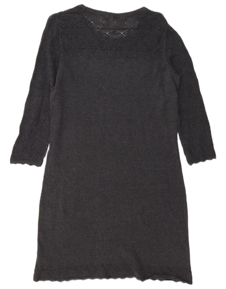 Fat Face Damen Pulloverkleid UK 12 Mittelgrau
