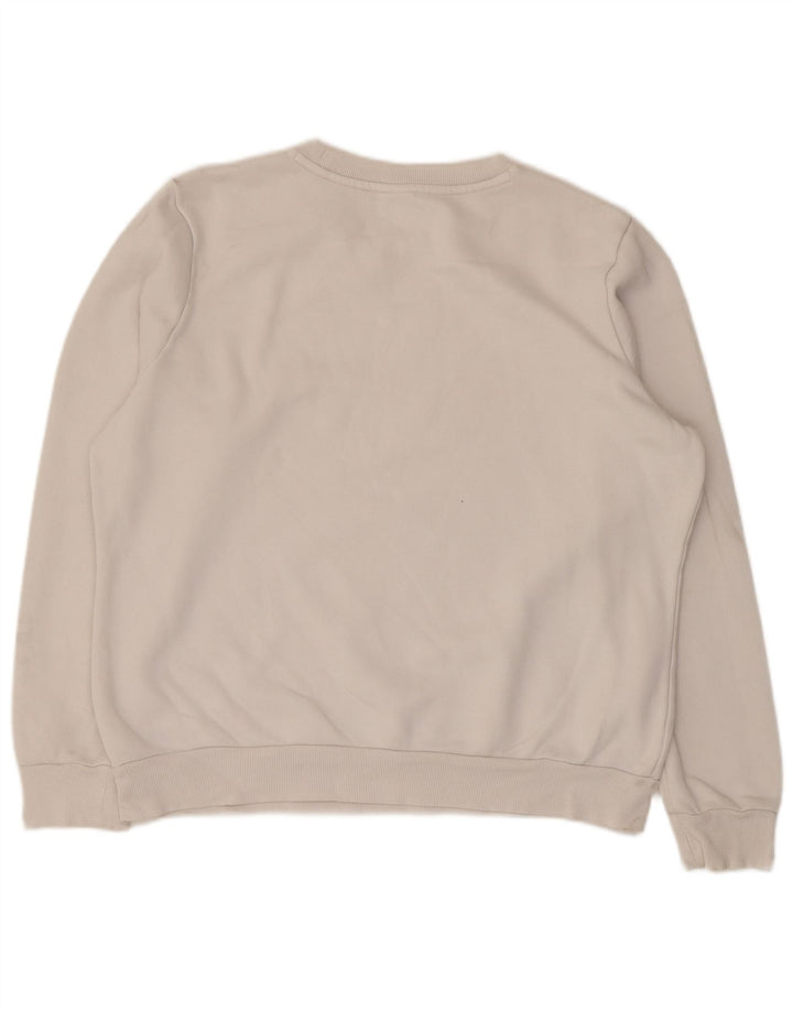 Puma Herren Grafik-Sweatshirt-Pullover, groß, weiße Baumwolle