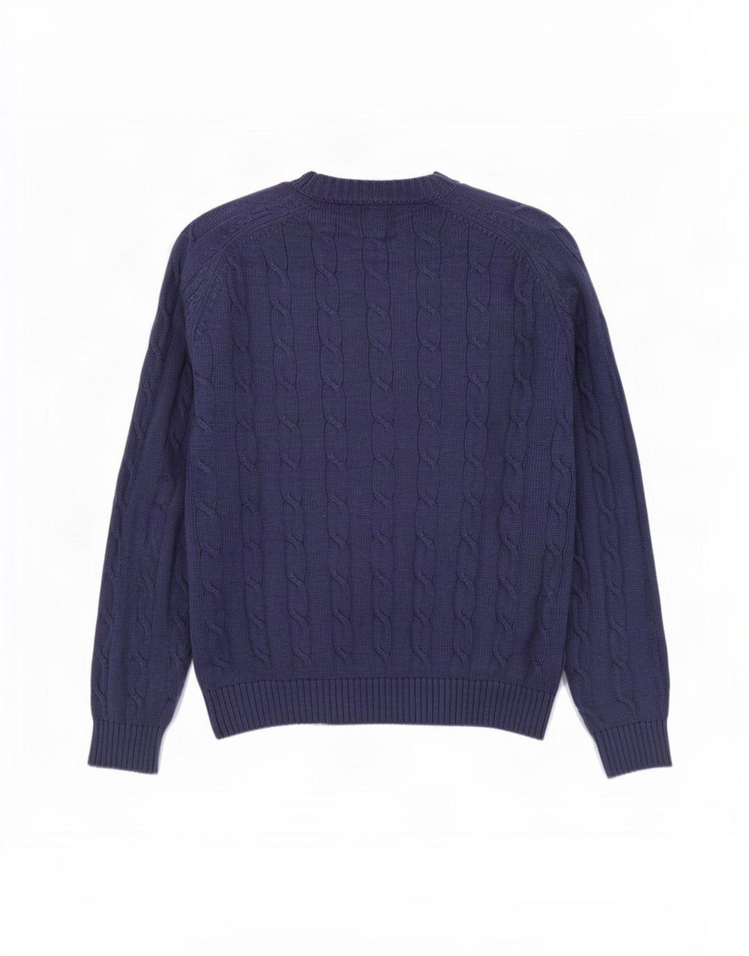 Kappa Herren-Pullover mit U-Boot-Ausschnitt, groß, marineblaue Baumwolle
