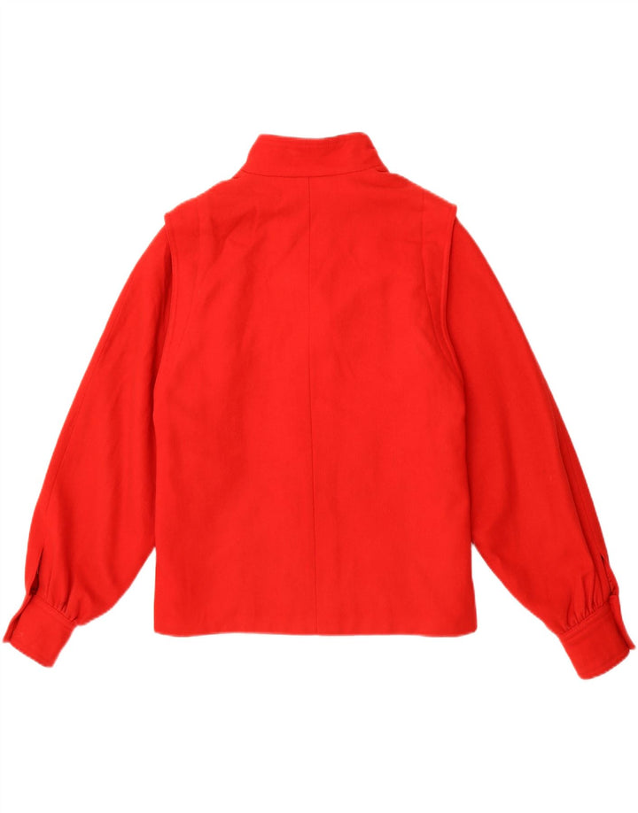 VINTAGE Womens Bomber Jacket UK 16 Large Red Vintage Vintage and Second-Hand Vintage from Messina Hembry 