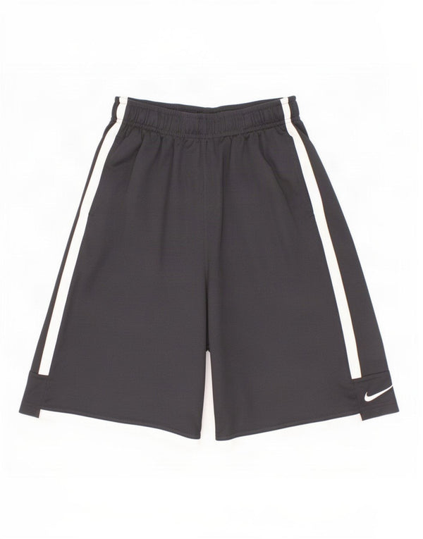 Nike Dri Fit Bermuda Sportshorts für Jungen, 13–14 Jahre, XL, schwarzes Polyester