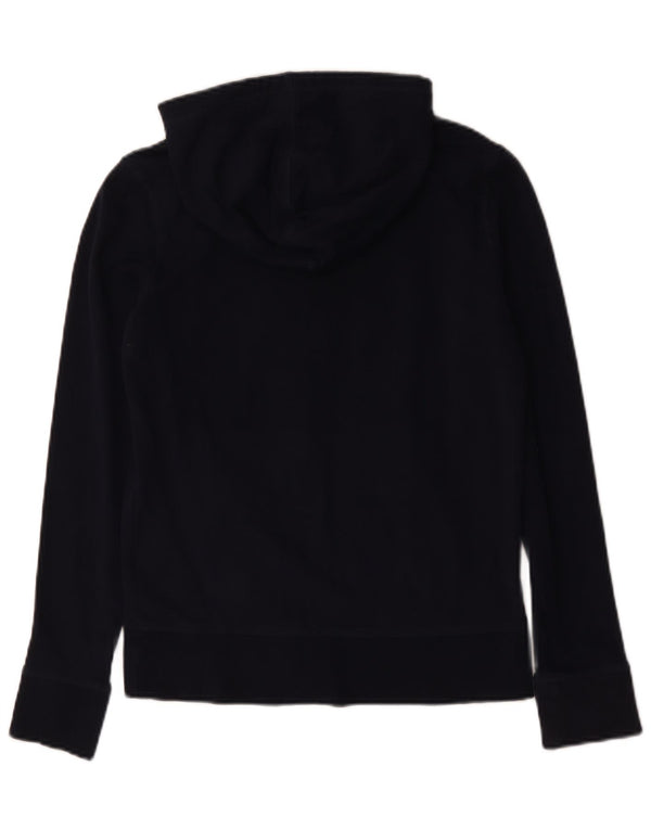Marks & Spencer Damen-Kapuzenpullover mit Reißverschluss, UK 12, mittelmarineblau, Baumwolle