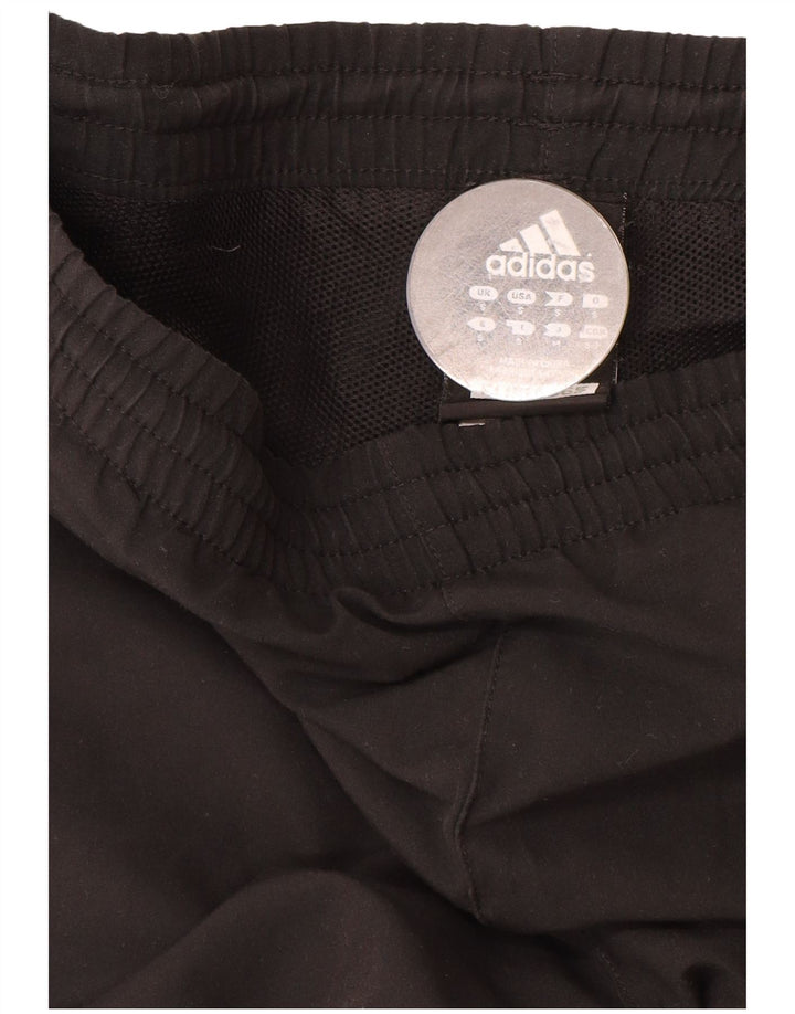 ADIDAS Mens Tracksuit Trousers Joggers Small  Black Polyester