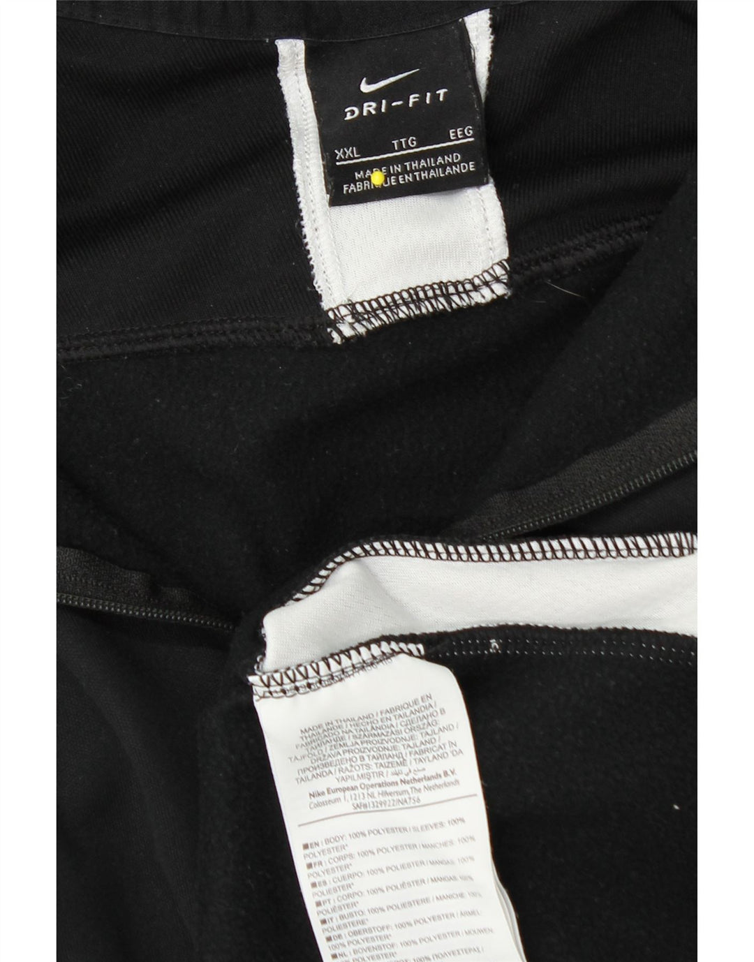 NIKE Herren Dri Fit Pullover-Trainingsanzug mit Reißverschluss, 2XL, Schwarz, Farbblock