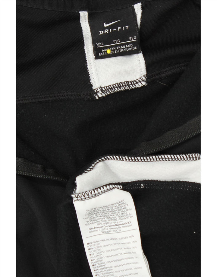 NIKE Herren Dri Fit Pullover-Trainingsanzug mit Reißverschluss, 2XL, Schwarz, Farbblock