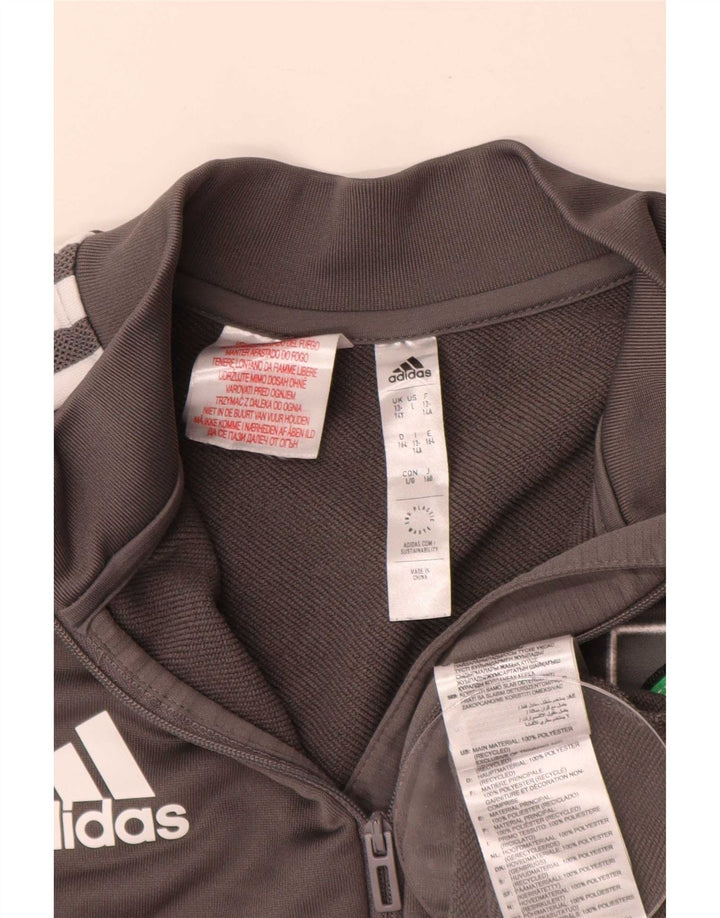 Adidas Jungen Graphic Pullover Trainingsanzug Top 13–14 Jahre Grau