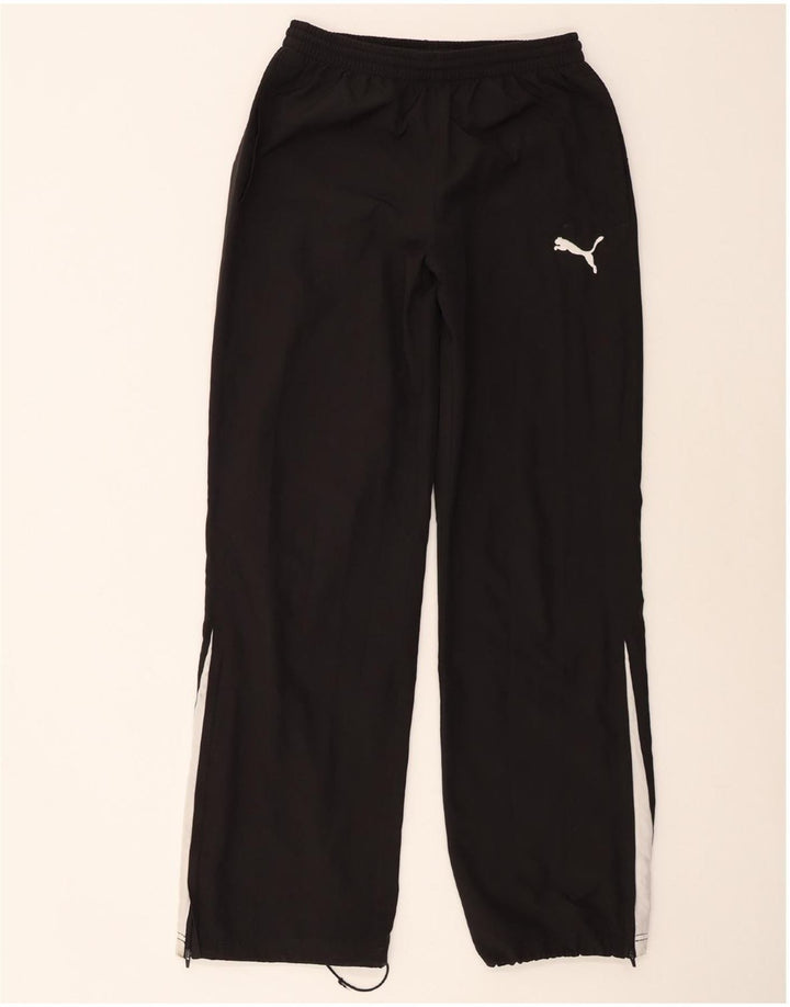 PUMA Jungen-Trainingshose, 15–16 Jahre, schwarzes Farbblock-Polyester