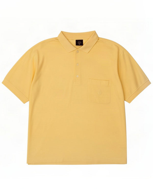 Nino Marini Herren-Poloshirt XL, gelbe Baumwolle