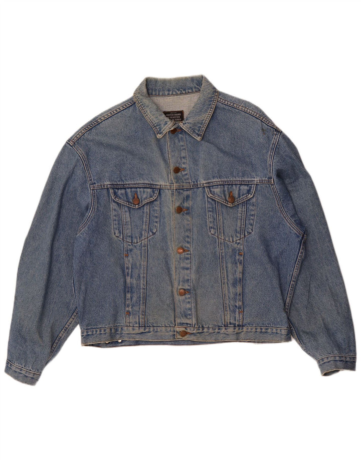 Benetton Herren Jeansjacke UK 42 XL Blau