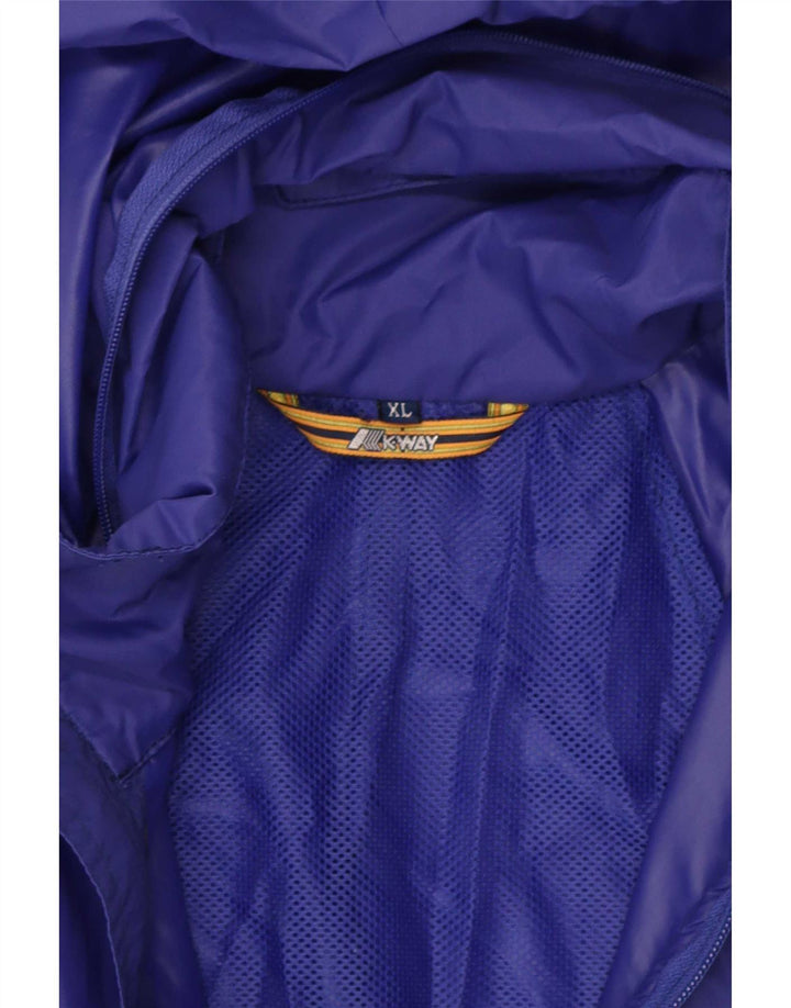 K-Way Herren-Regenjacke mit Kapuze, UK 42, XL, Blau