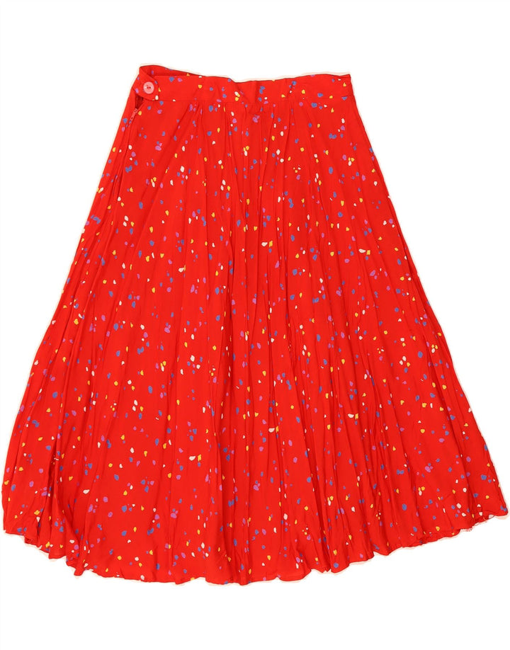 VINTAGE Womens A-Line Skirt  W28 Medium Red Spotted Vintage Vintage and Second-Hand Vintage from Messina Hembry 