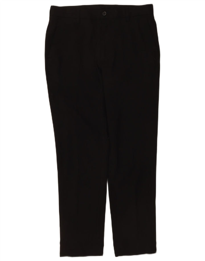 Marks & Spencer Herren Slim Fit Chinohose W30 L29 Schwarz Polyester