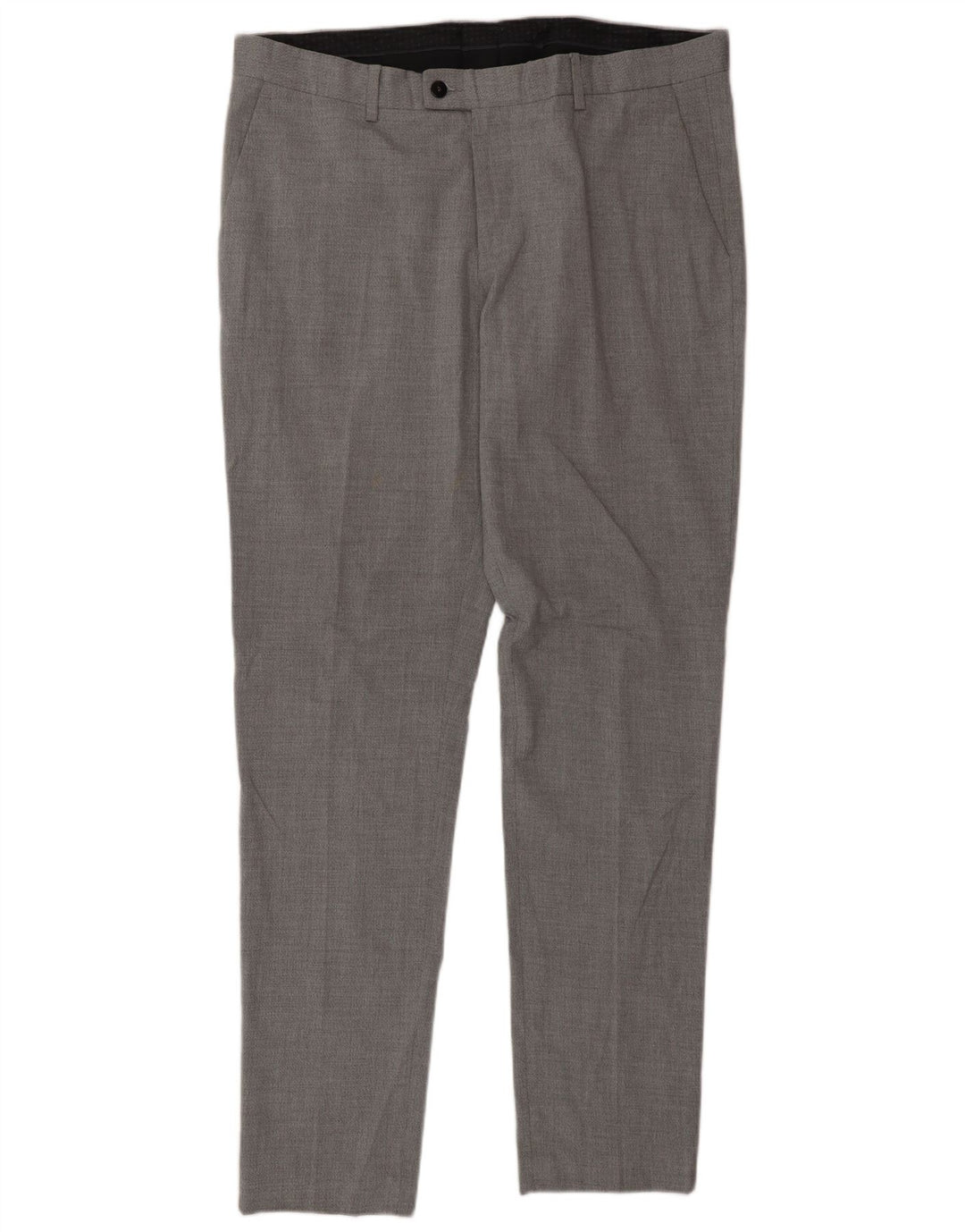 Zara Herren Slim Anzughose EU 46 XL W36 L33 Grau Polyester