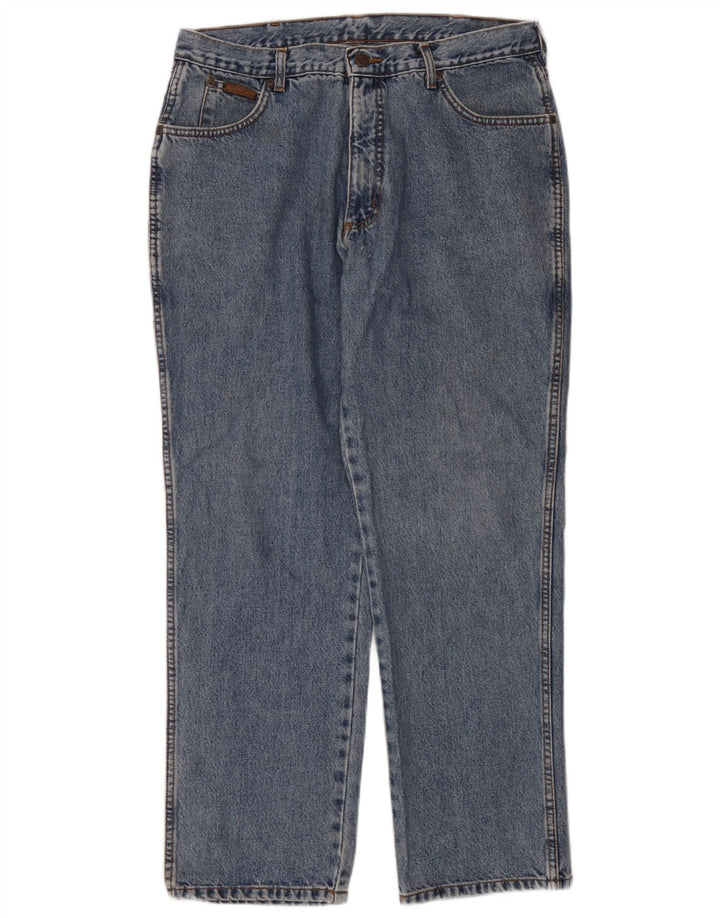 Wrangler Herren Ohio Straight Jeans W36 L30 Blaue Baumwolle