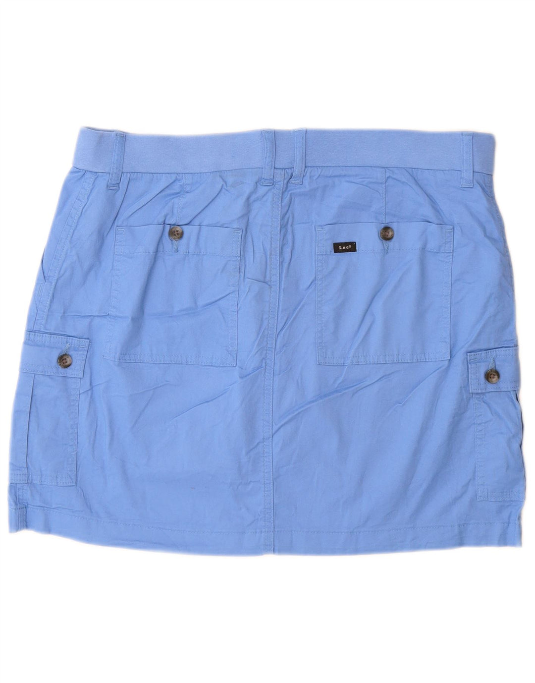 Lee Damen Mini-Cargorock US 16 2XL W36 Blaue Baumwolle