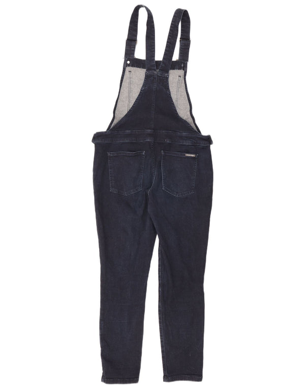 White Stuff Damen Latzhose Slim Jeans UK 12 Medium W34 L27 Marineblau