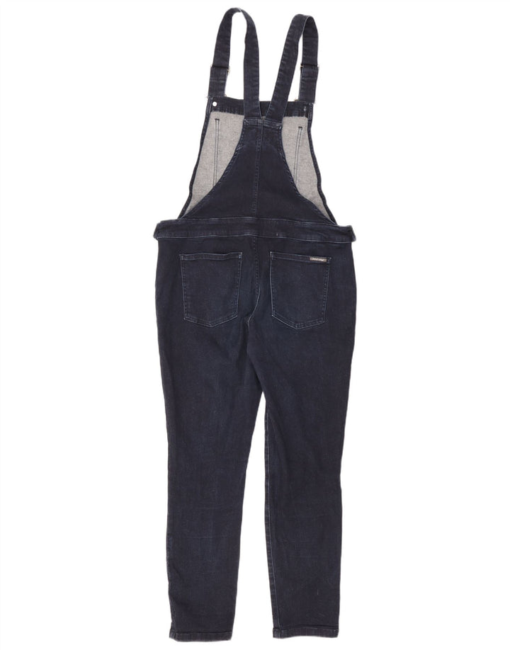 White Stuff Damen Latzhose Slim Jeans UK 12 Medium W34 L27 Marineblau