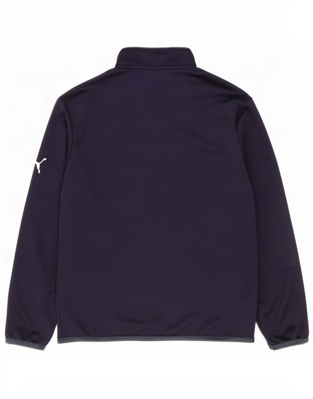 Puma Jungen-Pullover-Trainingsoberteil mit Reißverschluss, 11–12 Jahre, Marineblau, Farbblock