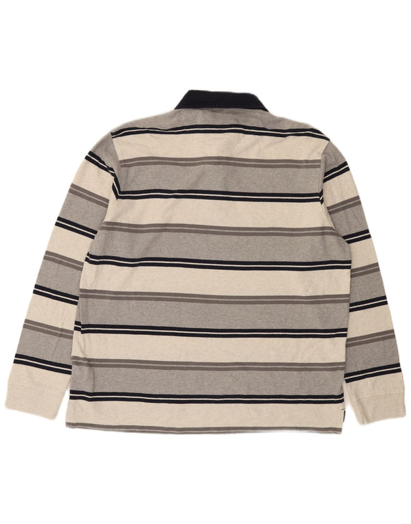 Marks & Spencer Mens Long Sleeve Rugby Polo Shirt XL Multicoloured
