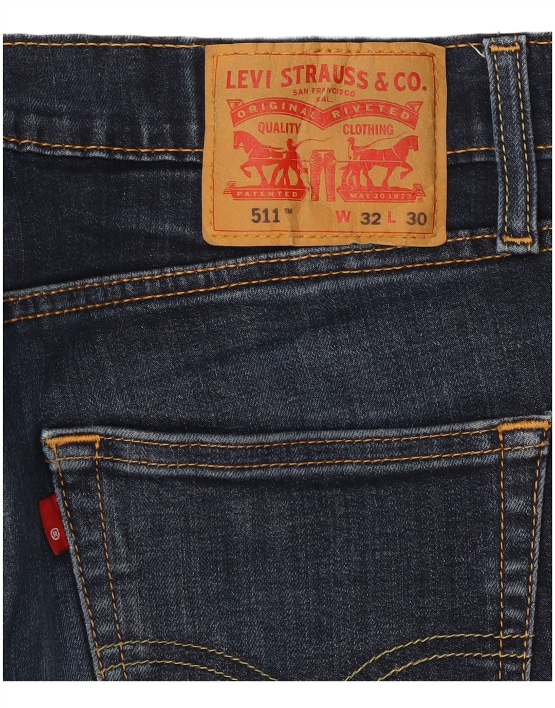 Levi's Herren 511 Slim Jeans W32 L30 Marineblau Baumwolle