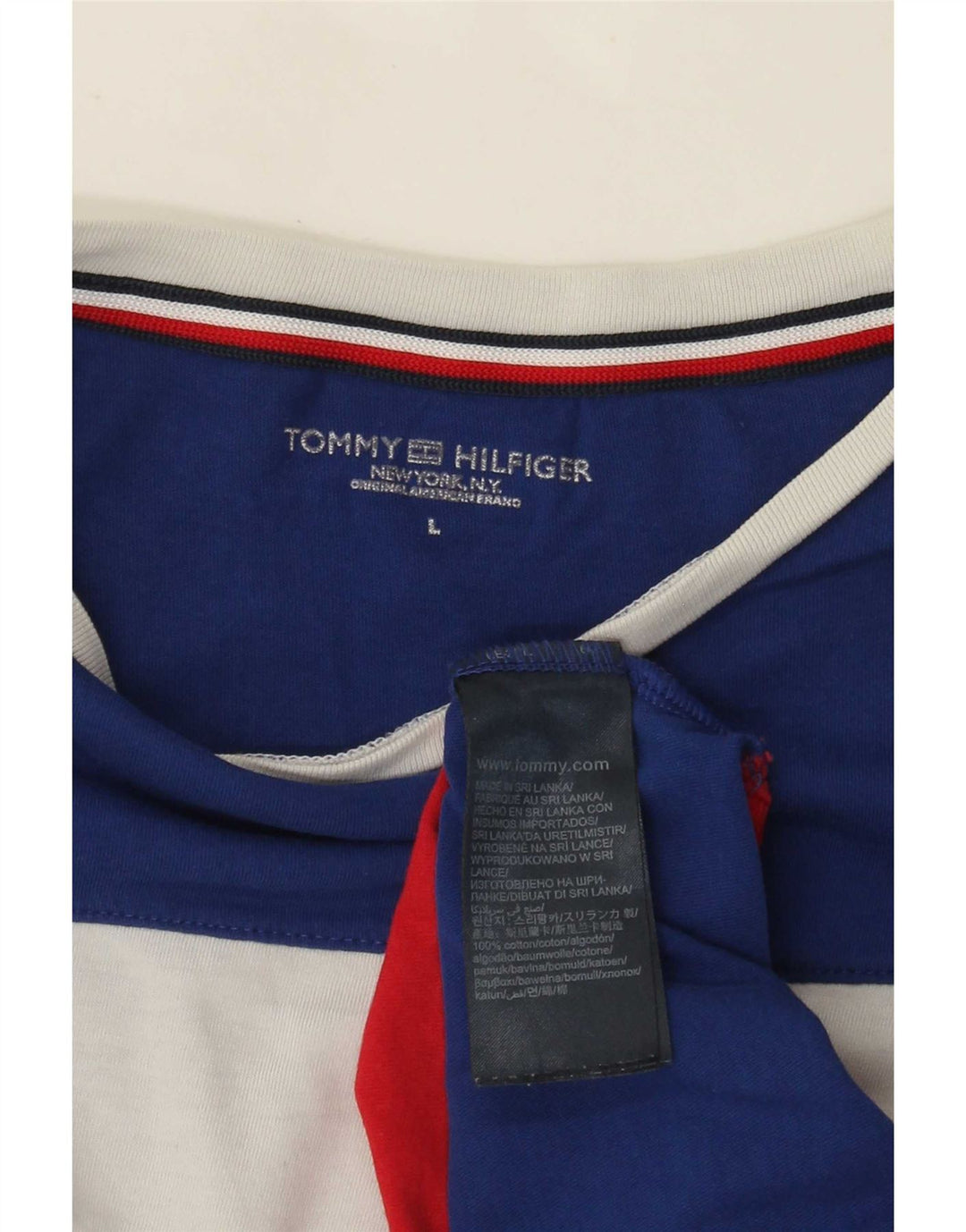 Tommy Hilfiger Herren-T-Shirt mit Grafik, groß, mehrfarbig, Farbblock