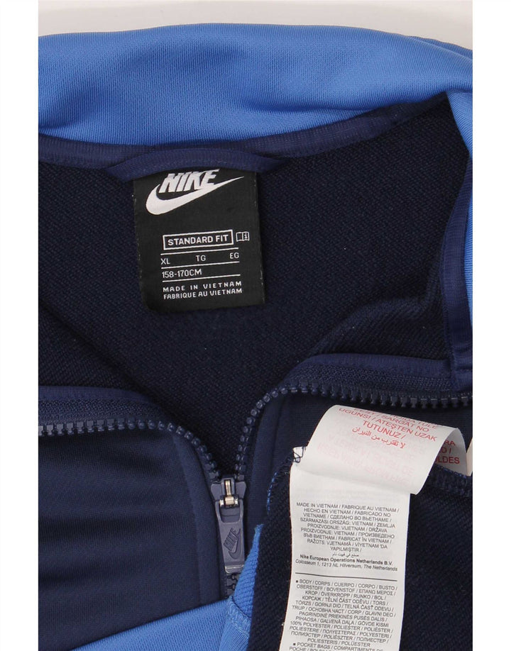 Nike Standard-Trainingsanzugoberteil für Jungen, 13–14 Jahre, XL, Blau, Farbblock