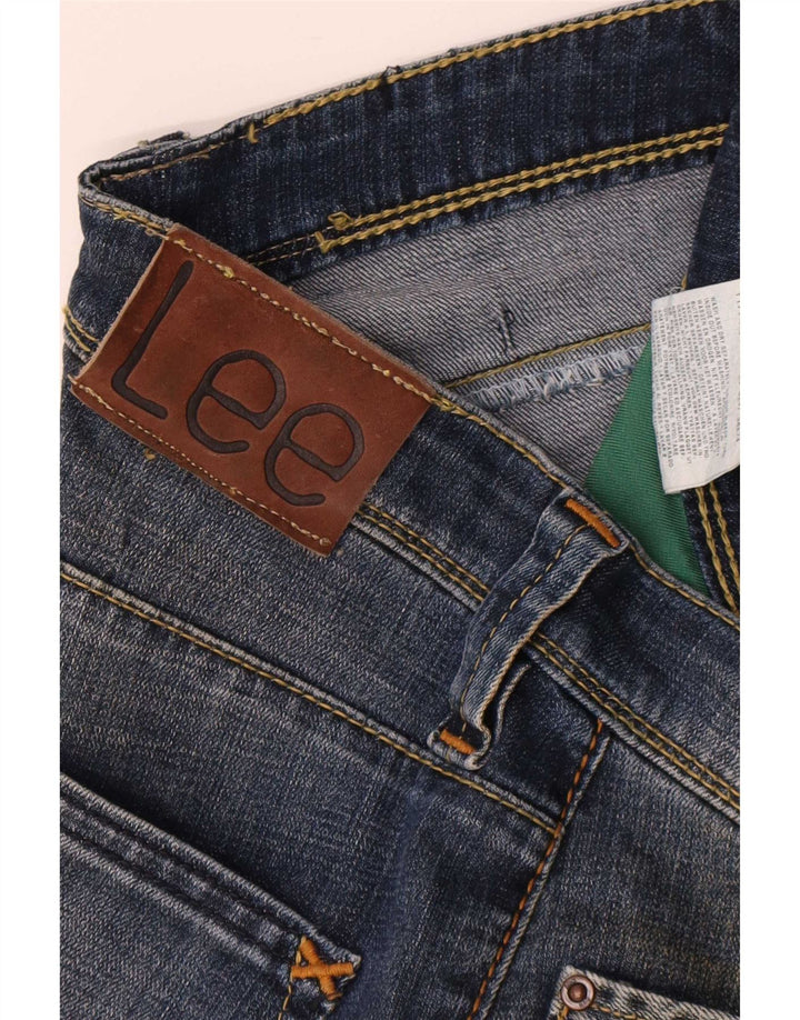 Lee Damen Slim Jeans W27 L30 Blaue Baumwolle