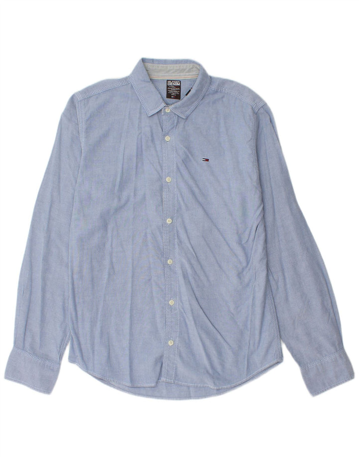 Tommy Hilfiger Herrenhemd Mittelblau